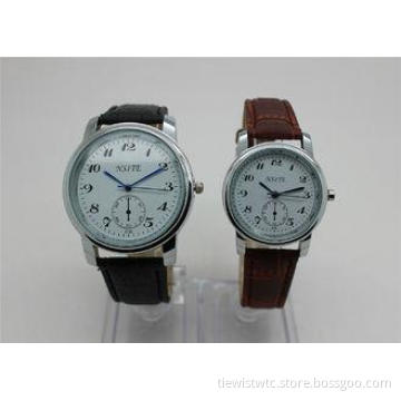Big Face Couples Watches Set 24H indicator / analog quartz